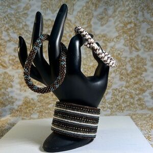 Elegant Beaded Bracelet Set